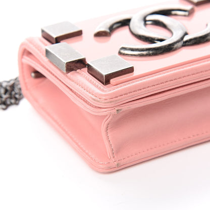 Chanel Lambskin Plexiglass Boy Brick Flap Pink 8 of 14