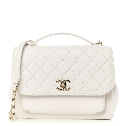 Chanel Caviar Quilted Large Business Affinity Flap White 1 of 11