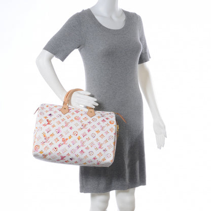 Louis Vuitton Watercolor Aquarelle Speedy 35 White 2 of 7