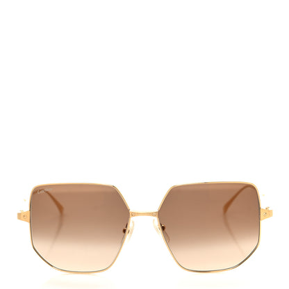 Cartier Santos Sunglasses CT0327S Gold 2 of 7