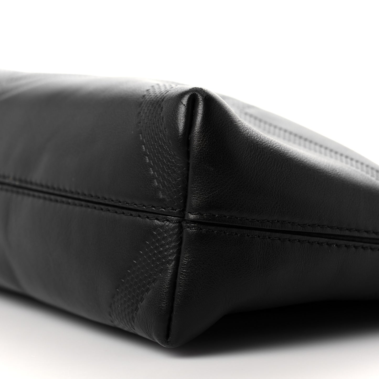 Calfskin Check Embossed Small Chichester Crossbody Clutch Bag Black