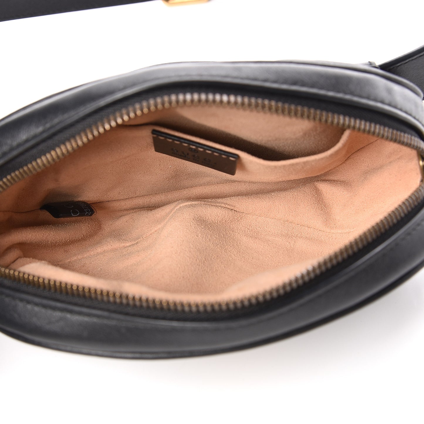 Calfskin Matelasse GG Marmont Belt Bag 75 30 Black