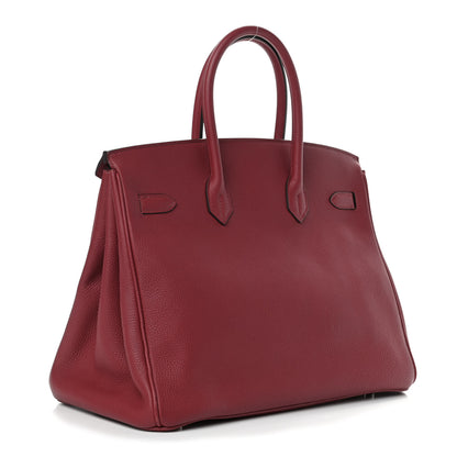 Hermes Togo Birkin 35 Rouge Grenat 2 of 9
