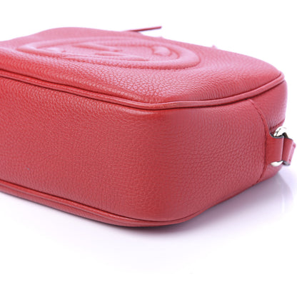 Gucci Pebbled Calfskin Small Soho Disco Bag Vibrant Red 7 of 14