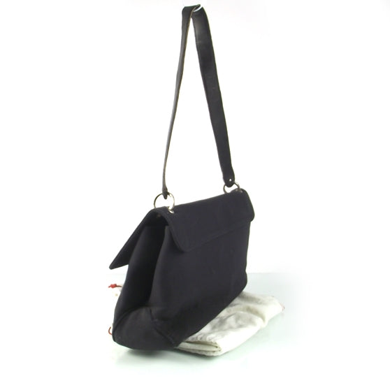 SALVATOREFERRAGAMOCanvasShoulderBagBlack
