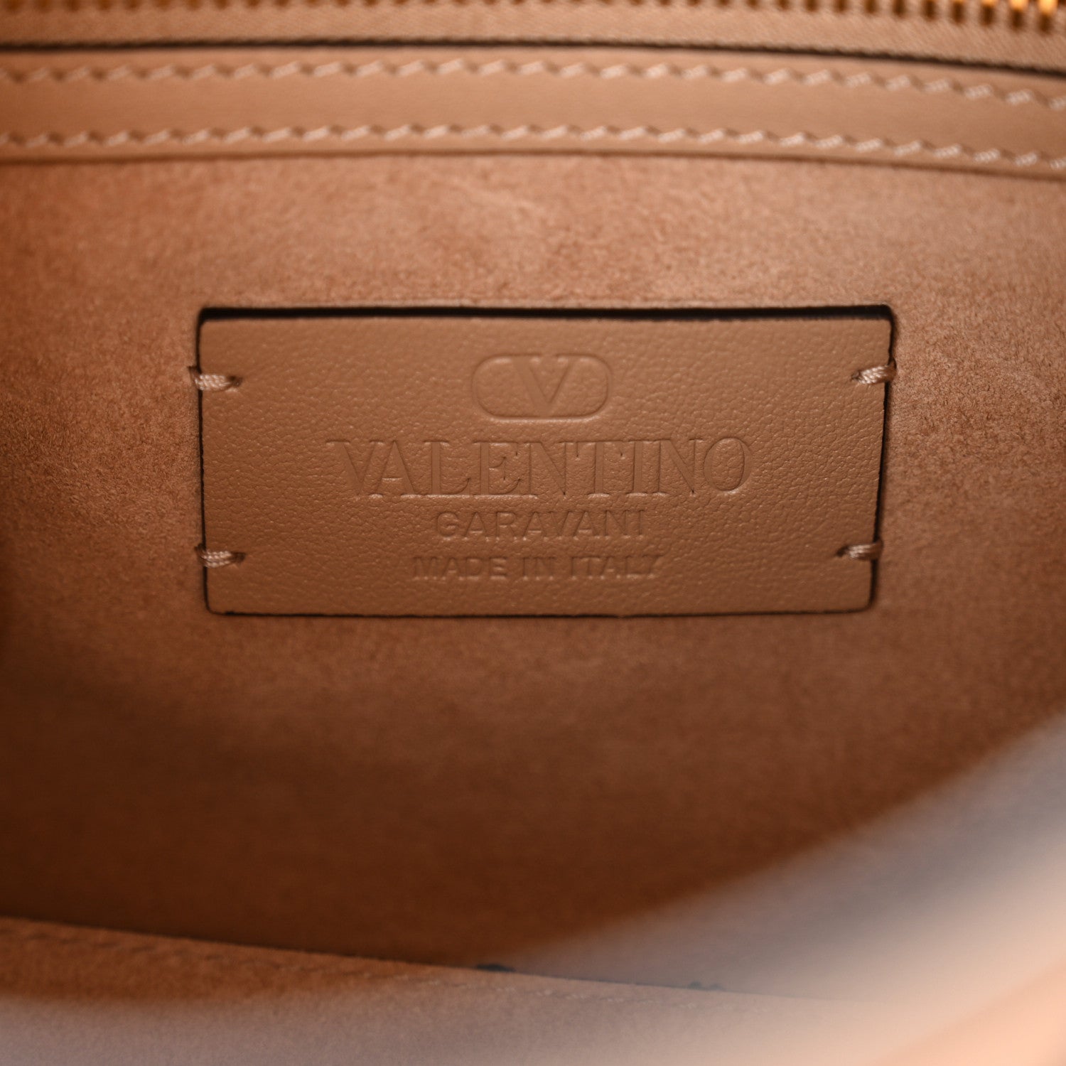 Valentino Garavani Calfskin Vlogo Small Antibes Tote Rose Sand 6 of 9