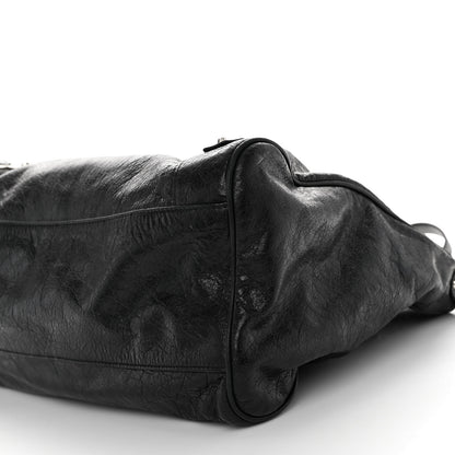 Balenciaga Agneau Classic Silver Hardware Velo Black 9 of 10
