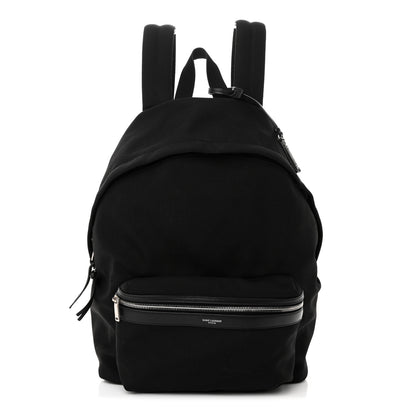 Saint Laurent Canvas City Backpack Black 1 of 10