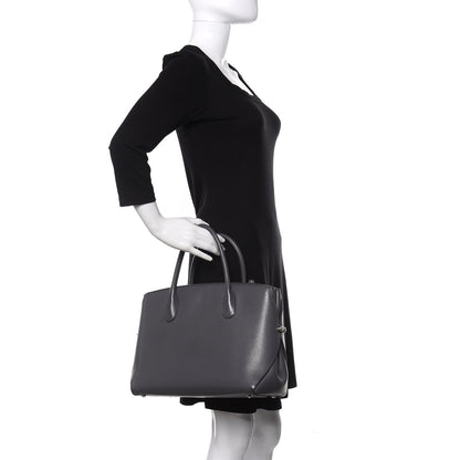 Christian Dior Supple Grained Calfskin Large Open Bar Tote Grey 2 of 9