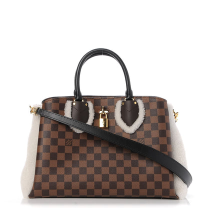 Louis Vuitton Damier Ebene Shearling Normandy 1 of 9