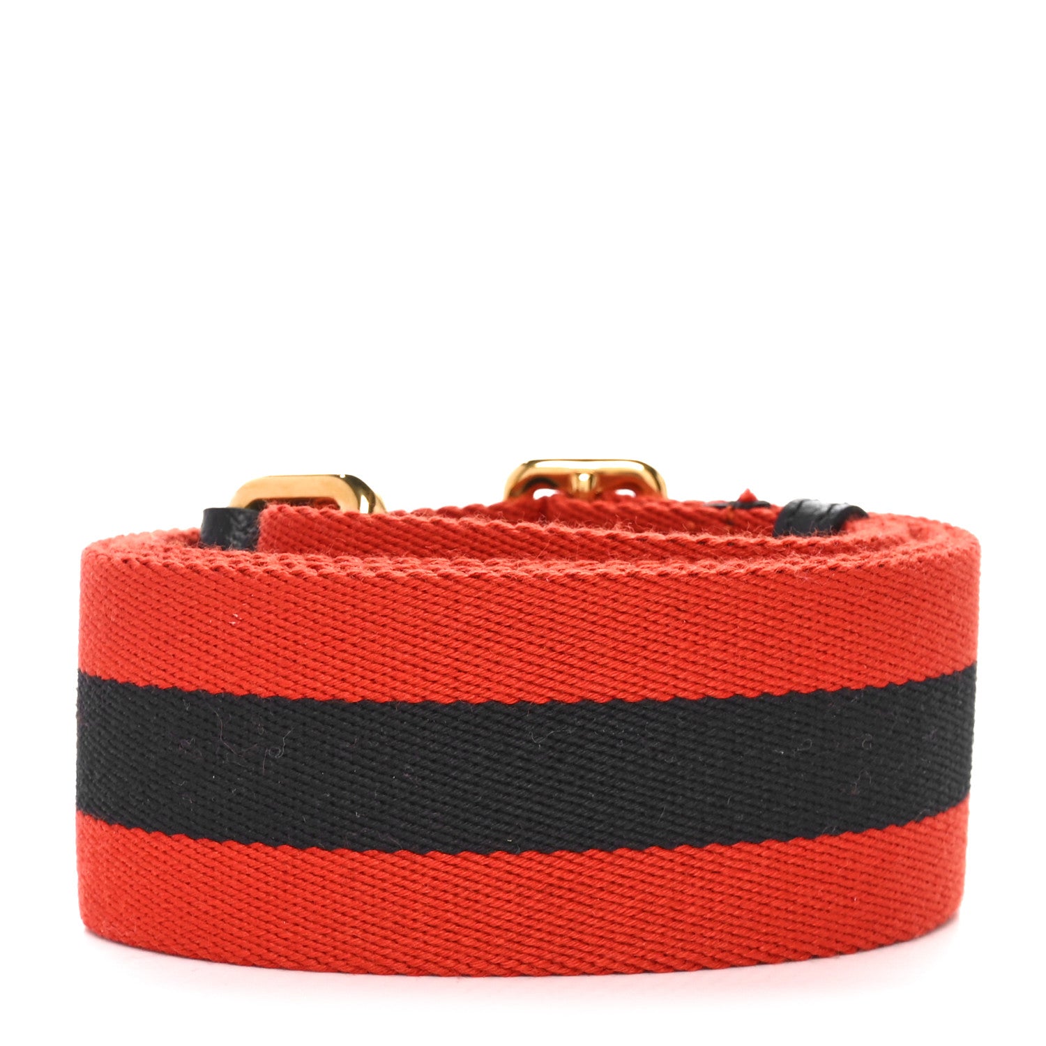 Gucci Canvas Web Shoulder Strap  Red Navy 2 of 4