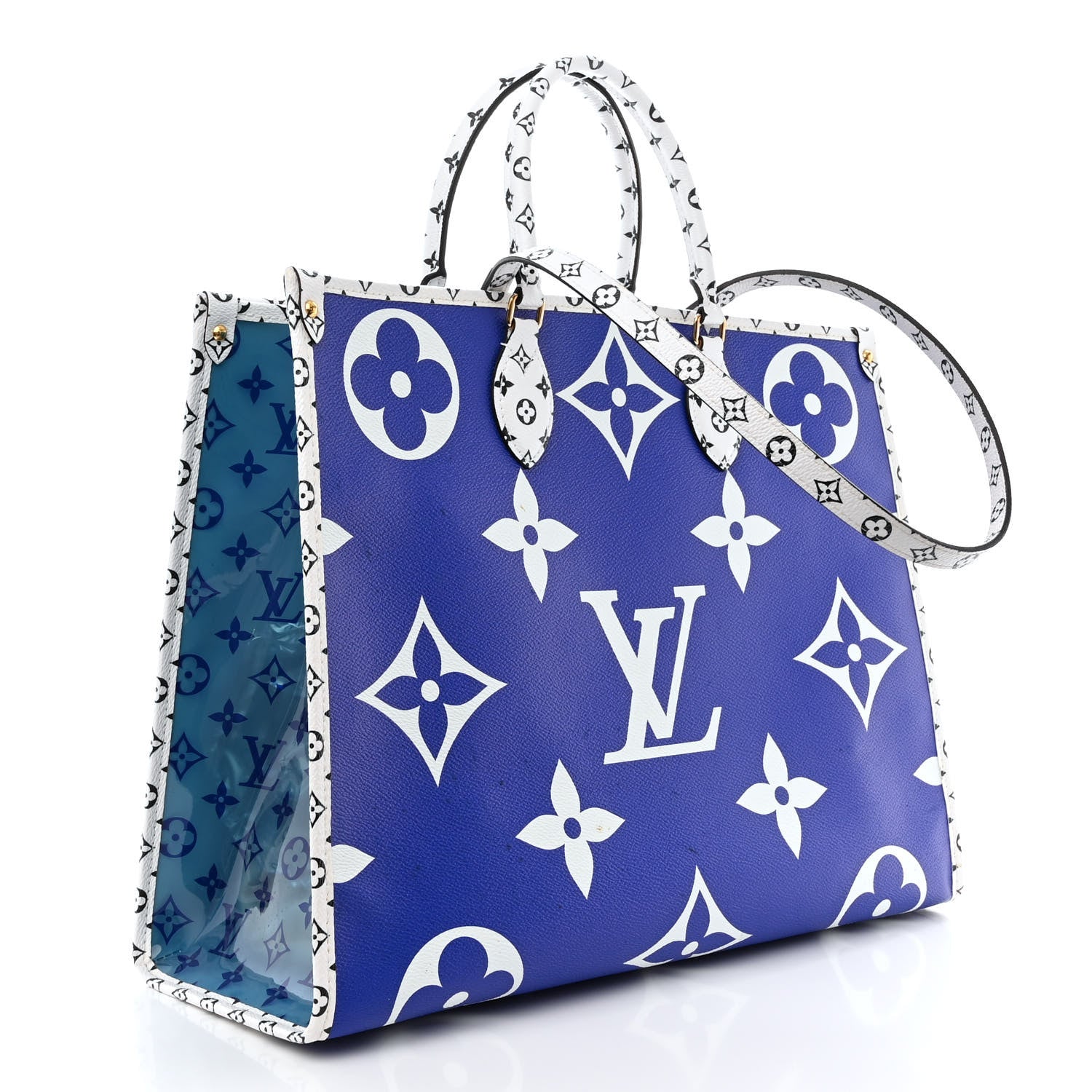 Louis Vuitton Monogram Giant Forte Dei Marmi Onthego Blue 3 of 13