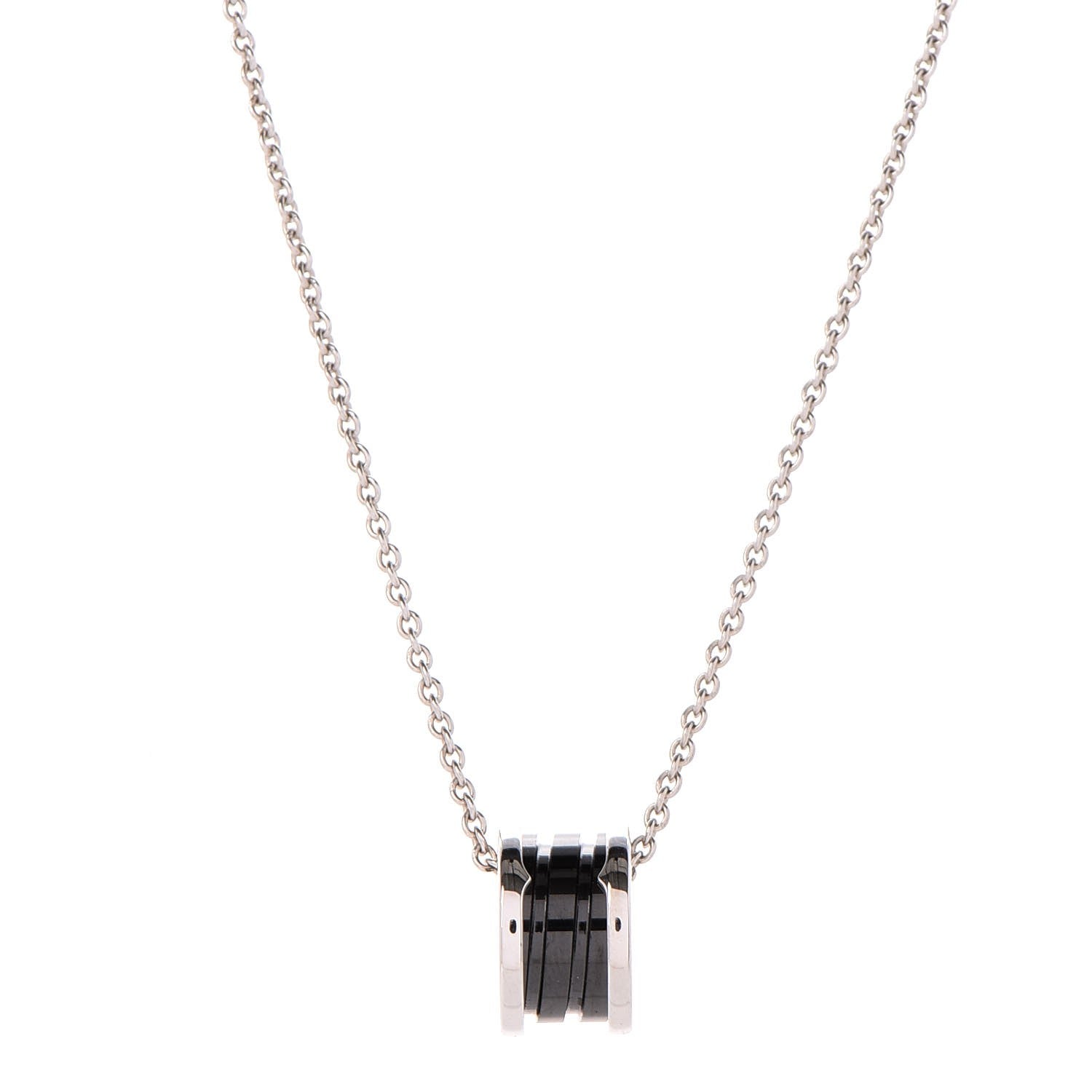 Bulgari Sterling Silver Ceramic Save The Children Pendant Necklace 1 of 7