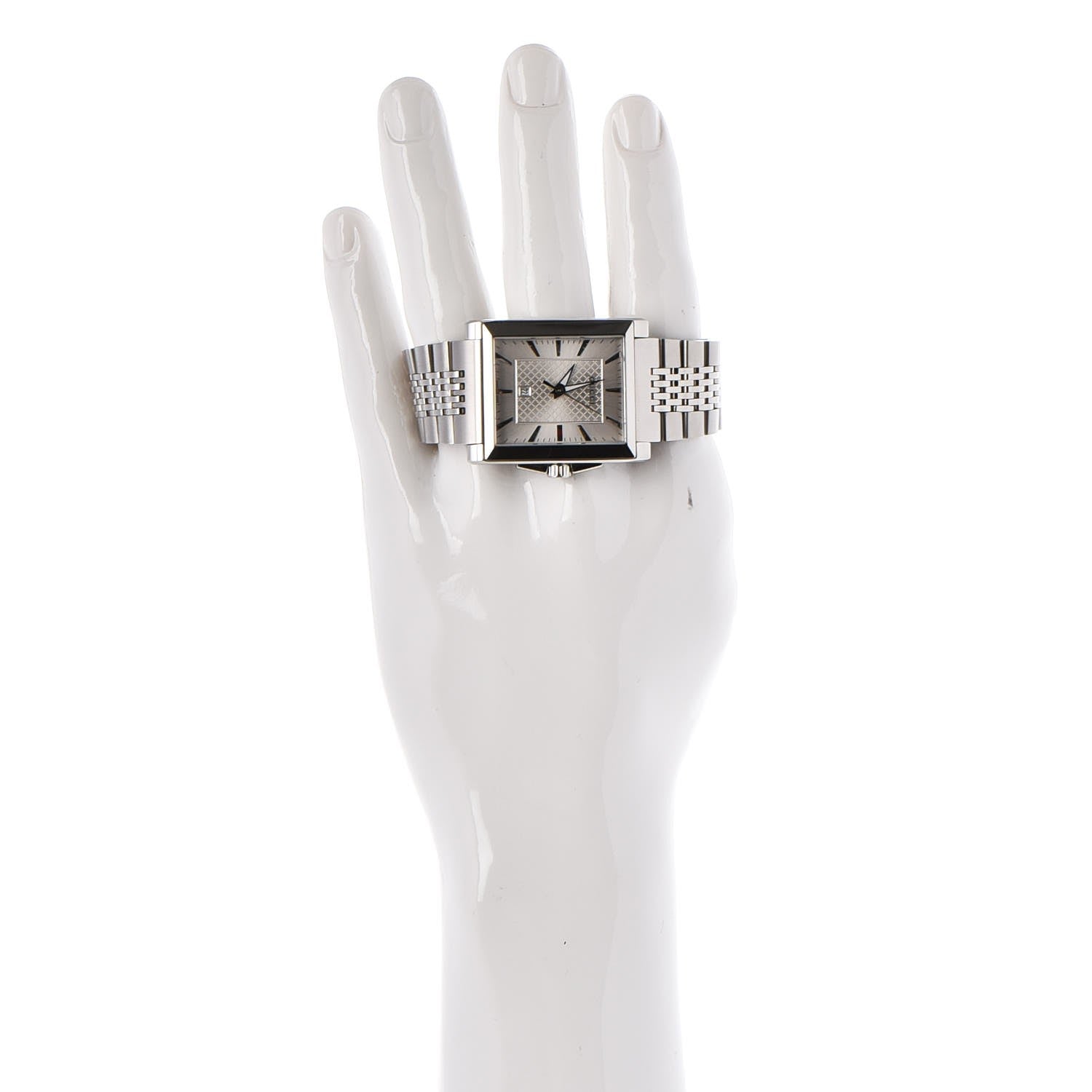 Gucci Stainless Steel 32mm G-Timeless Rectangle Quartz Watch 2 of 10