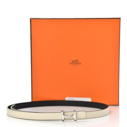 Hermes Epsom Swift 13mm Mini Mors H Belt 75 Craie Black 5 of 5