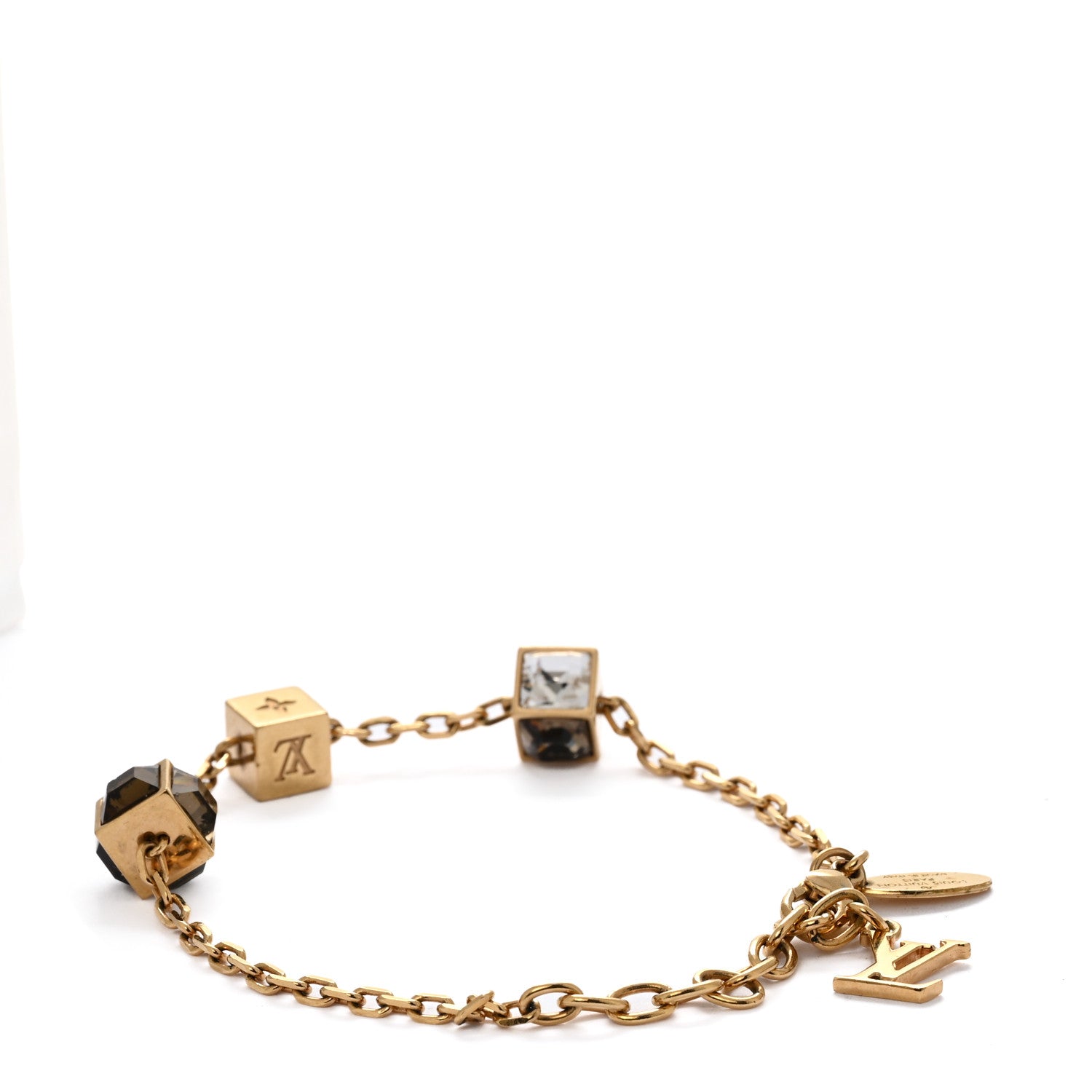 Louis Vuitton Swarovski Gamble Bracelet Gold 3 of 6