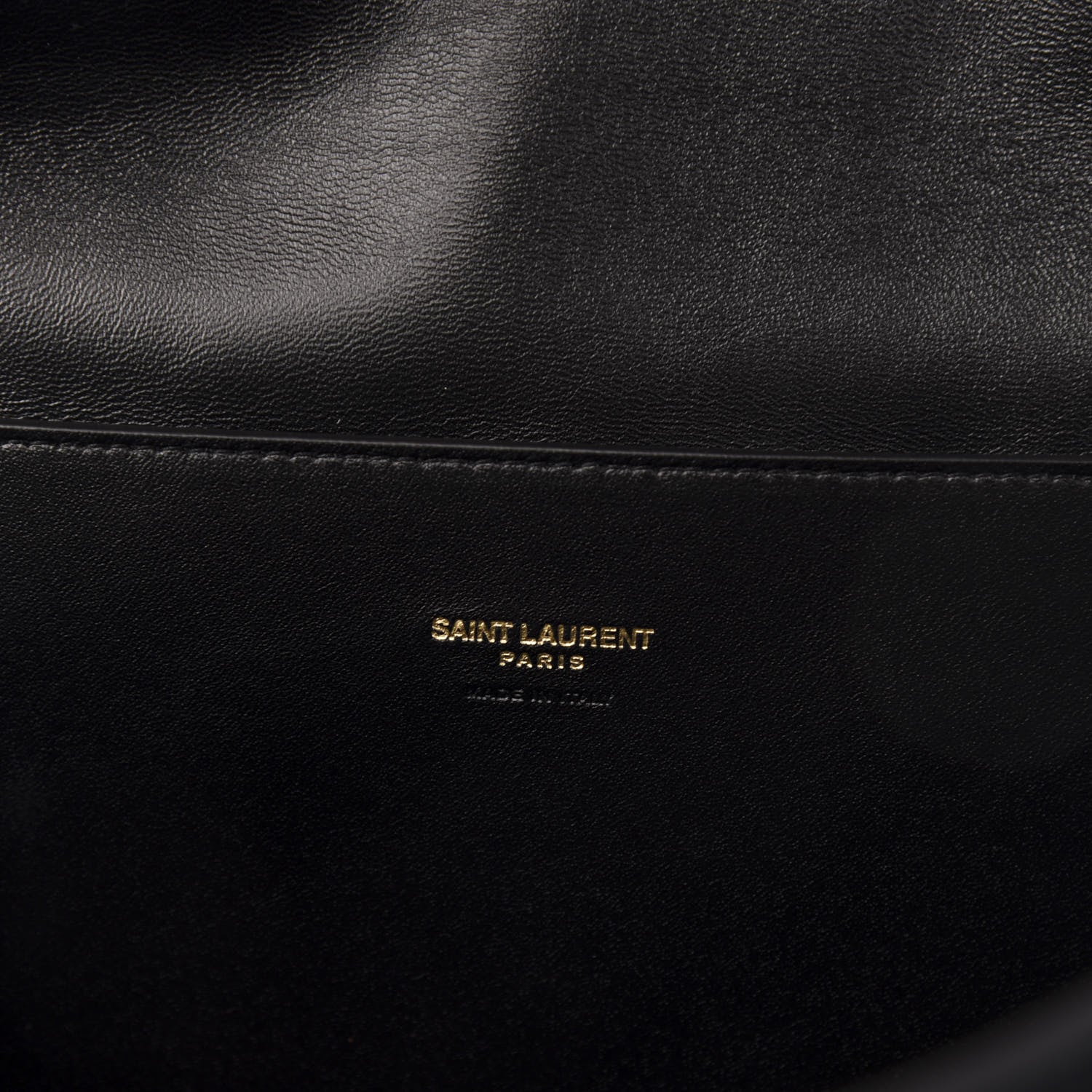 Saint Laurent Smooth Calfskin Suede Medium Reversible Monogram Kate Satchel Black 7 of 20