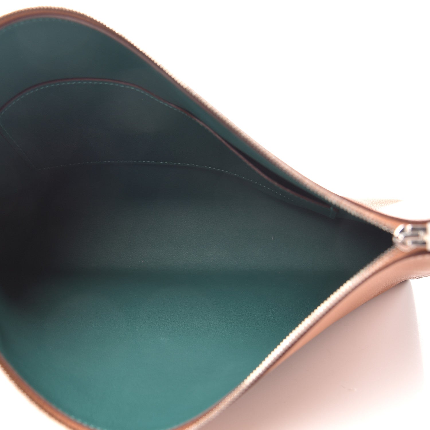 Hermes Evercolor Atout Pouch Gold Malachite 5 of 7