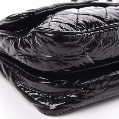Chanel Patent Quilted Day Glo Flap Bag Black 9 of 17