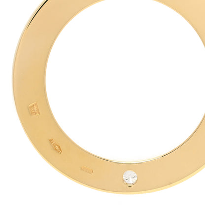 Bulgari 18K Yellow Gold Diamond BVLGARI BVLGARI Circle Pendant Necklace 5 of 5