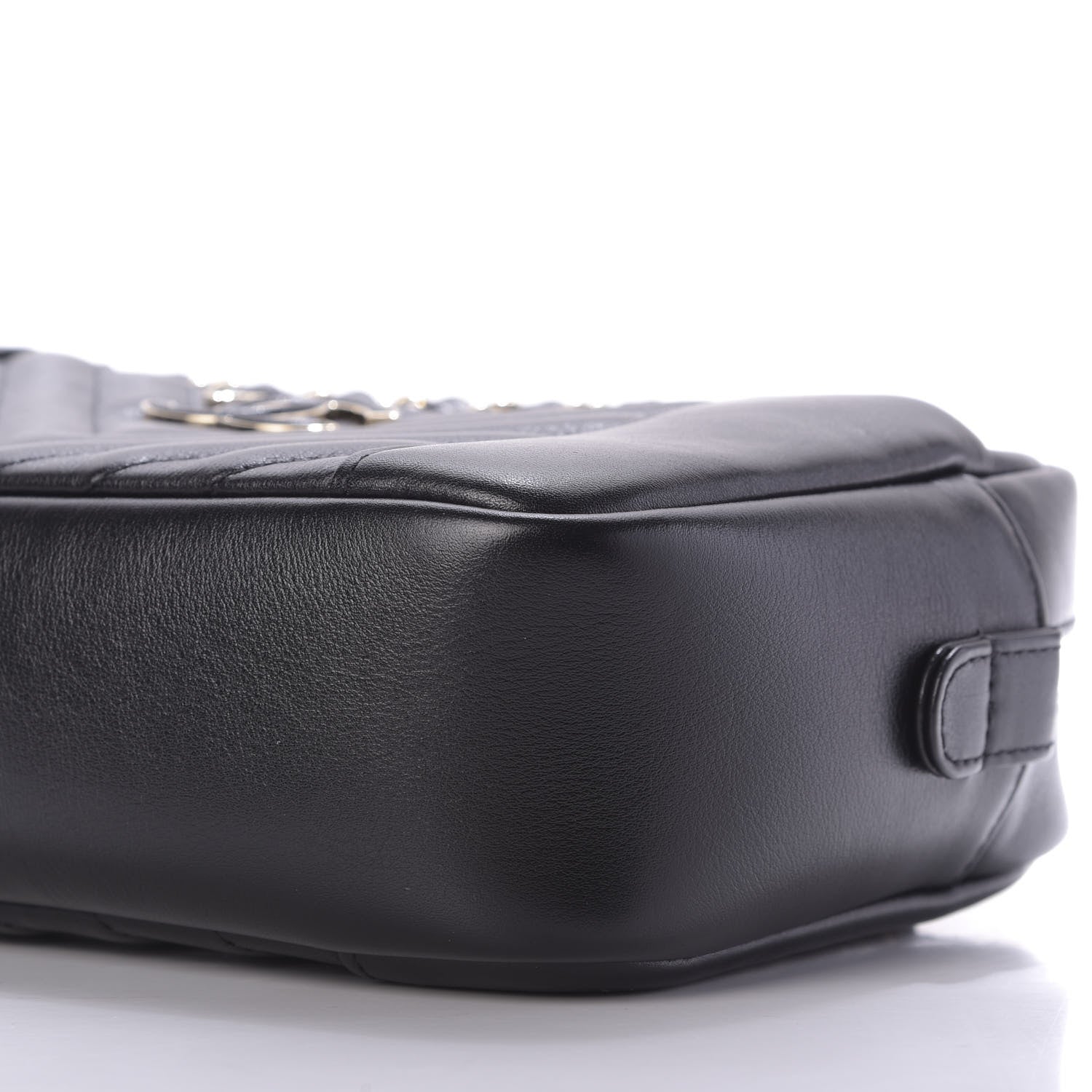 Chanel Calfskin Quilted Daily Chevron Camera Case Black 7 of 9