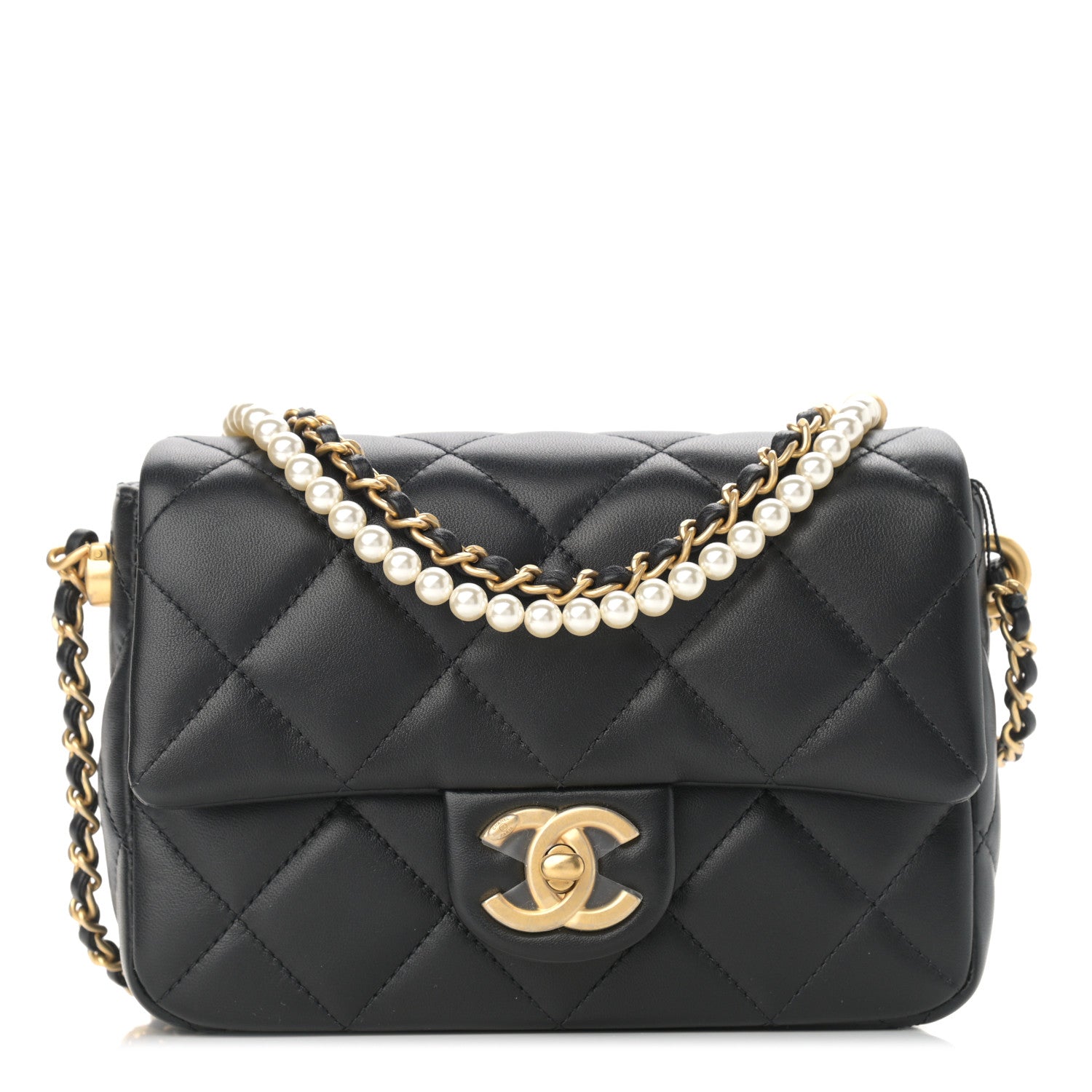 Chanel Lambskin Quilted Mini My Perfect Flap Black 1 of 12