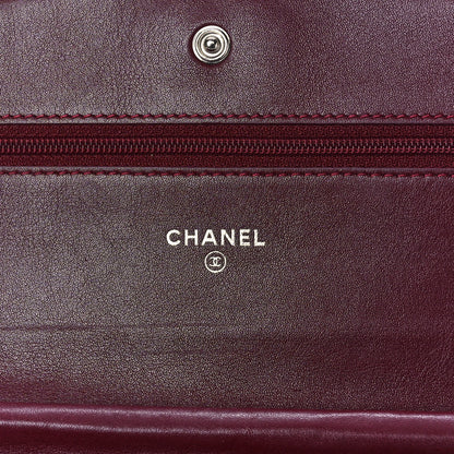 Chanel Patent Quilted Brilliant Wallet On Chain WOC Red 6 of 13