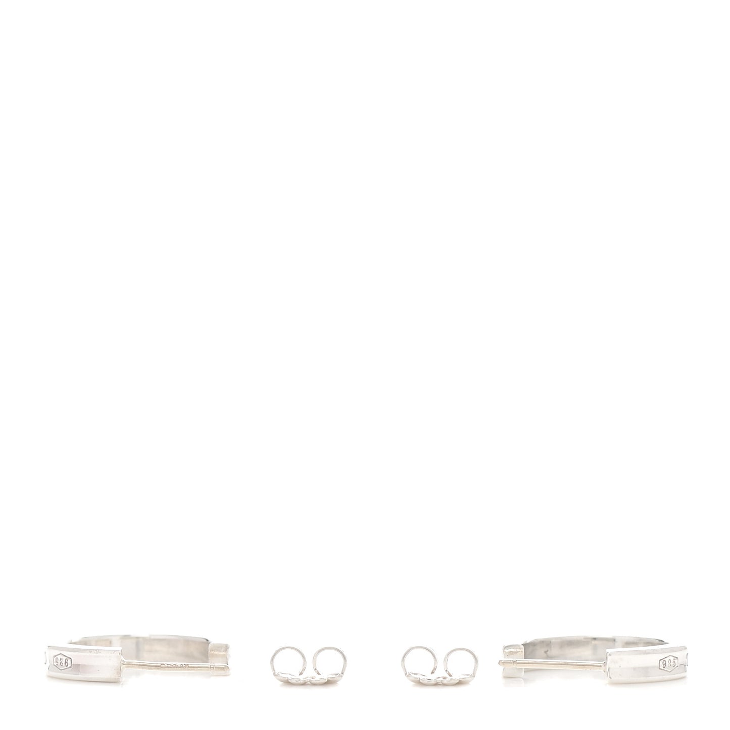 Sterling Silver 1837 Small Narrow Hoop Earrings
