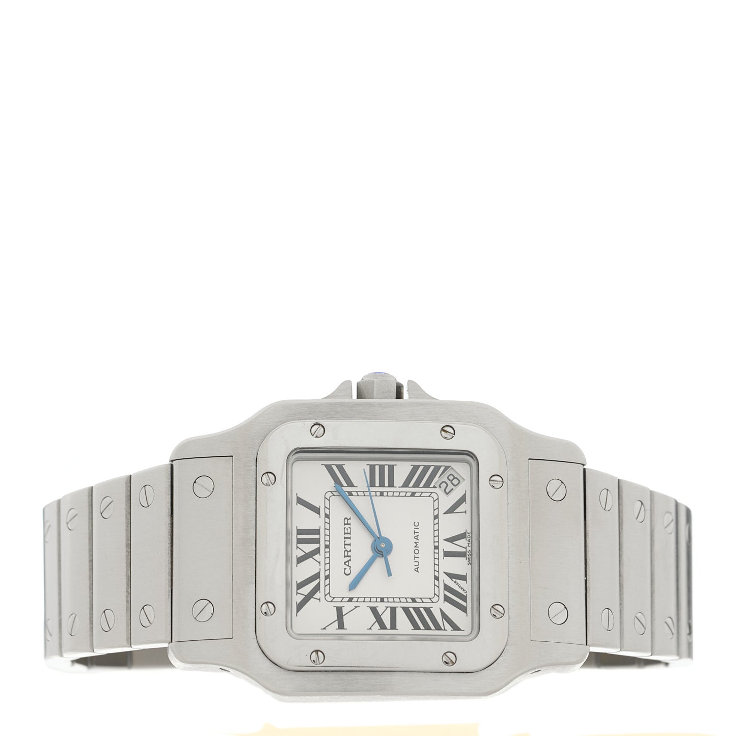 Stainless Steel 32mm Santos De Cartier Galbee Automatic Watch