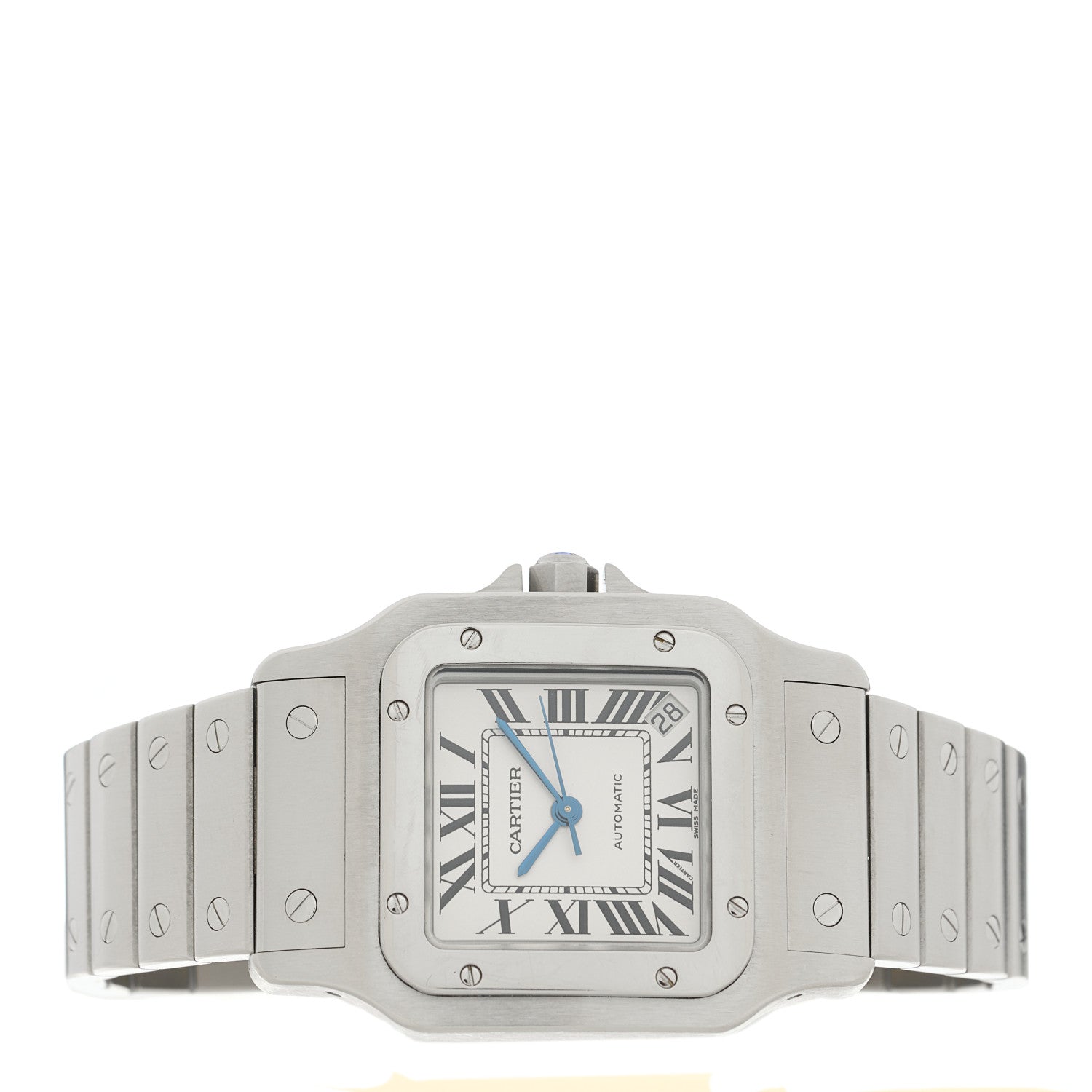 Cartier Stainless Steel 32mm Santos De Cartier Galbee Automatic Watch 2 of 5