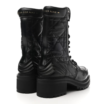 Christian Dior Calfskin Cannage D-Leader Ankle Boots 40.5 Black 4 of 8