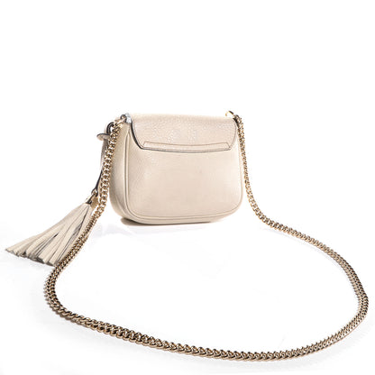 Gucci Pebbled Calfskin Small Soho Flap Crossbody Off White 3 of 7