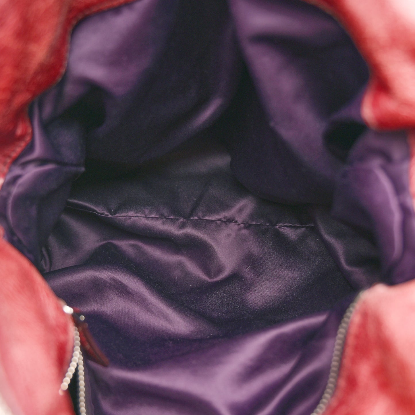 Vitello Lux Medium Bow Bag Amarena