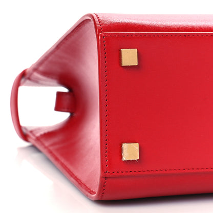Saint Laurent Calfskin Small Manhattan Shopper Tote Red 7 of 8