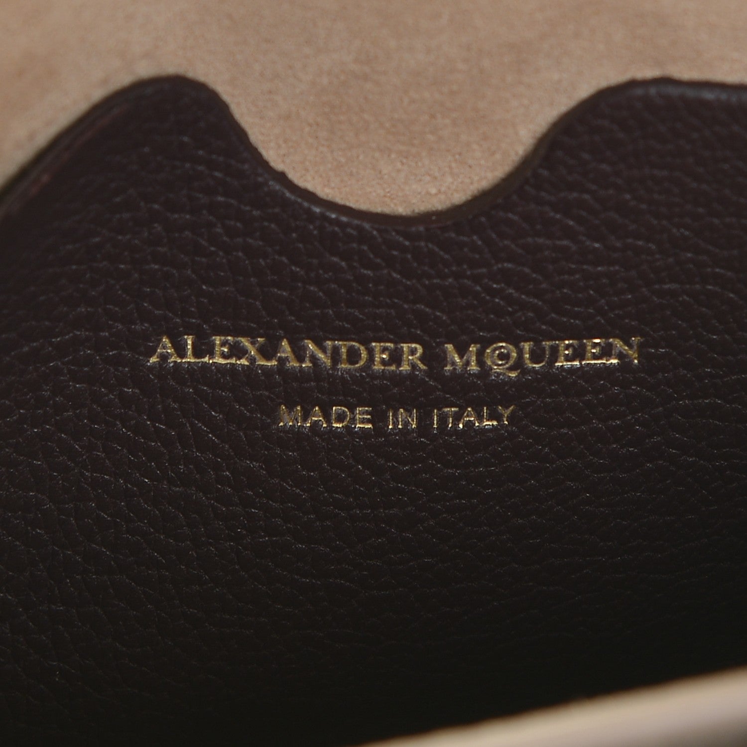 Alexander McQueen Silky Amish Grained Goatskin Box Shoulder Bag 16 Burgundy 6 of 6