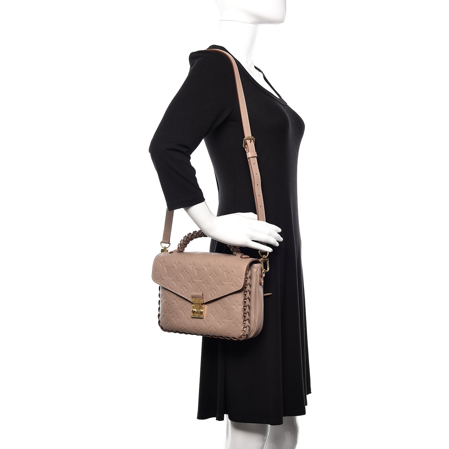 Louis Vuitton Empreinte Braided Pochette Metis Vison 2 of 10