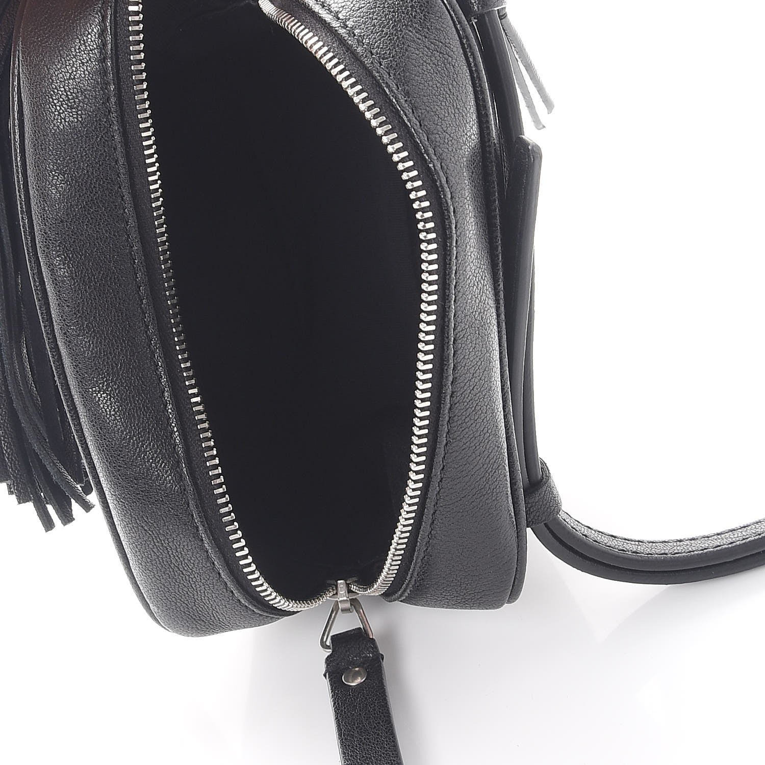 Saint Laurent Lambskin Monogram Lou Belt Bag Black 6 of 8
