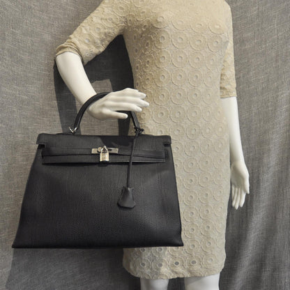 Hermes Togo Kelly 35 Black 2 of 9