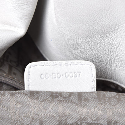Christian Dior Lambskin Cannage Large Dior Soft Hobo White 7 of 11
