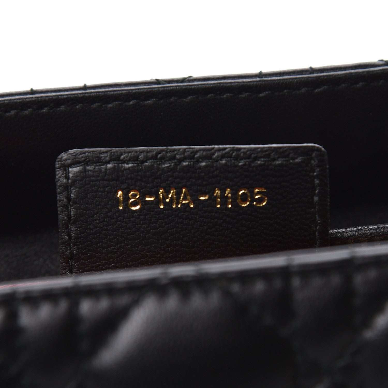 Christian Dior Lambskin Cannage Medium Lady Dior Black 8 of 11