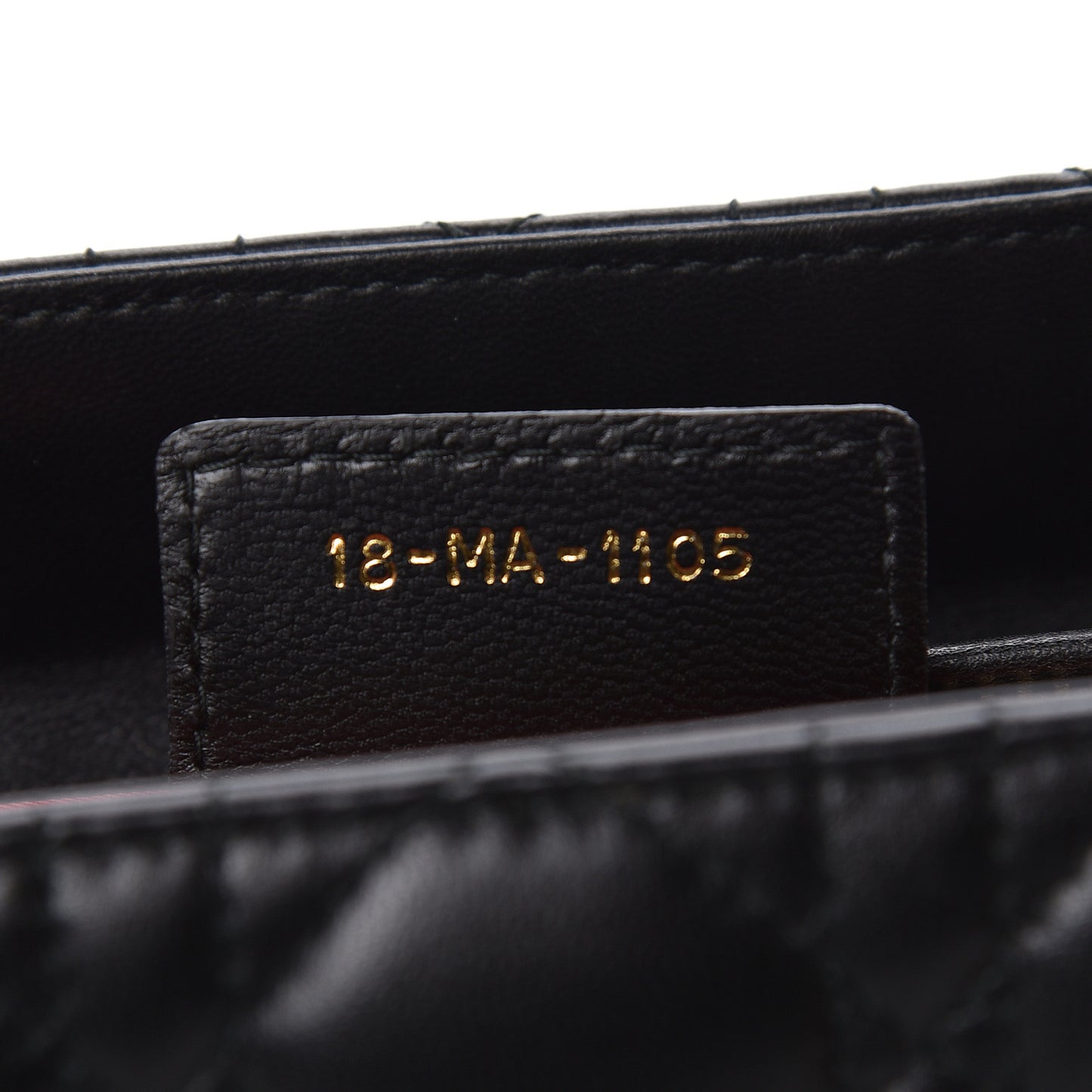 Lambskin Cannage Medium Lady Dior Black