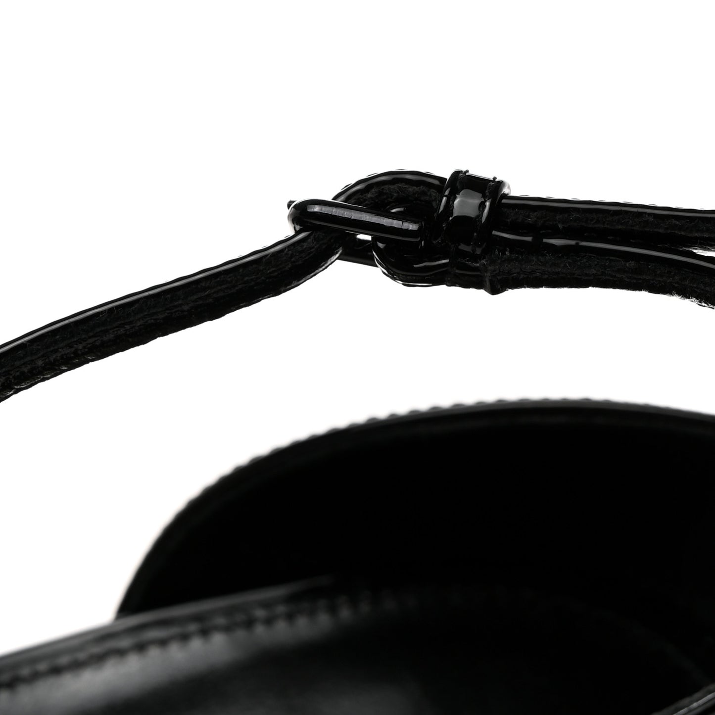 Patent Calfskin Opyum 110 Sandals 37 Black Gold
