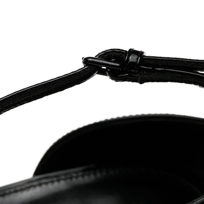 Saint Laurent Patent Calfskin Opyum 110 Sandals 37 Black Gold 10 of 11