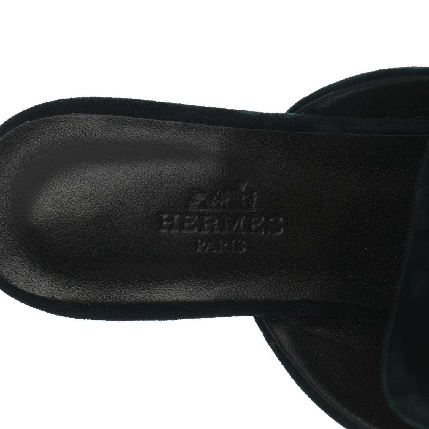 Velours Beauty Mules 36.5 Petrole