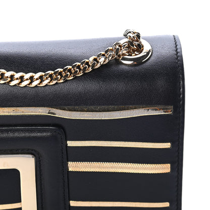 Jimmy Choo Calfskin Alba Shoulder Bag Black 10 of 10
