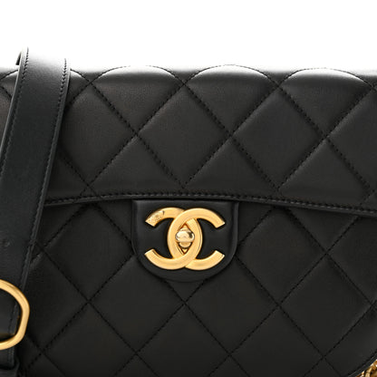 Chanel Calfskin Quilted Small Moon Messenger Black 8 of 11