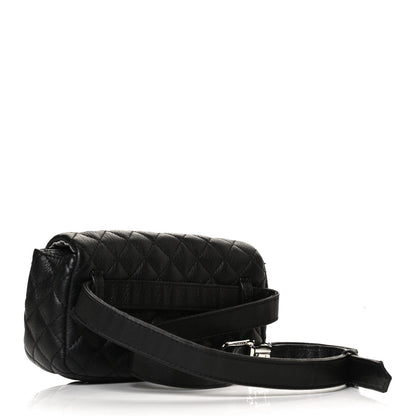 Chanel Calfskin Quilted CC Uniform Flap Belt Bag Black 3 of 11