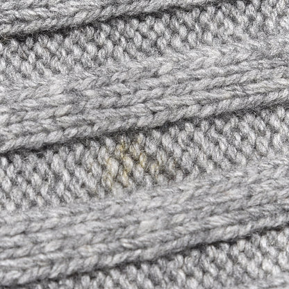 Chanel Cashmere Camellia Fringe Scarf Grey 7 of 8
