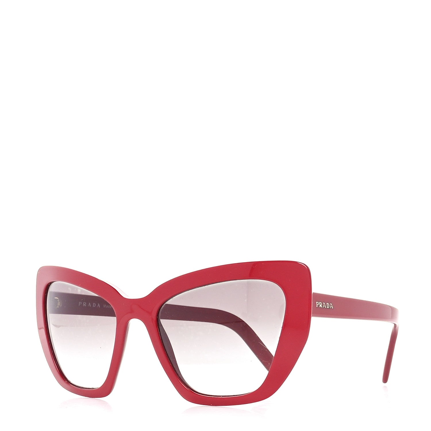 Prada Cat Eye Sunglasses SPR 08V Red 1 of 7