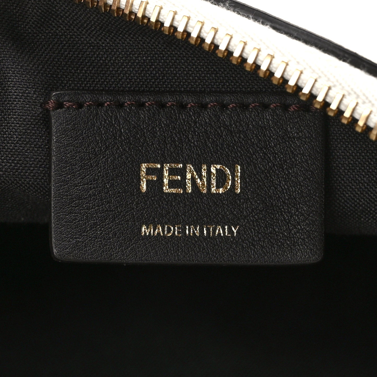 Vitello Grace Matte Small Fendigraphy Hobo Bag White Ice